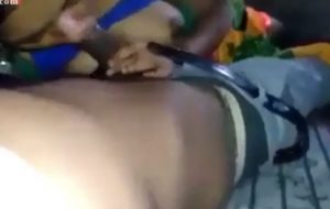 Hot desi maid sucking big black dick