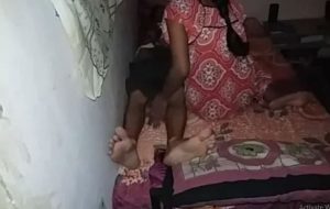 Sex couple on bed night