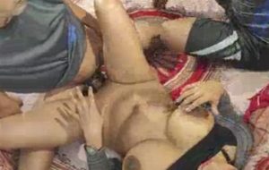 Two guys fucking one girl gangbang Indian sex