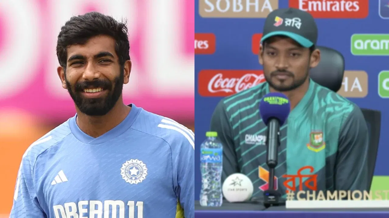 ICC Champions Trophy 2025: Najmul Hossain Shanto insults Jasprit Bumrah at press conference