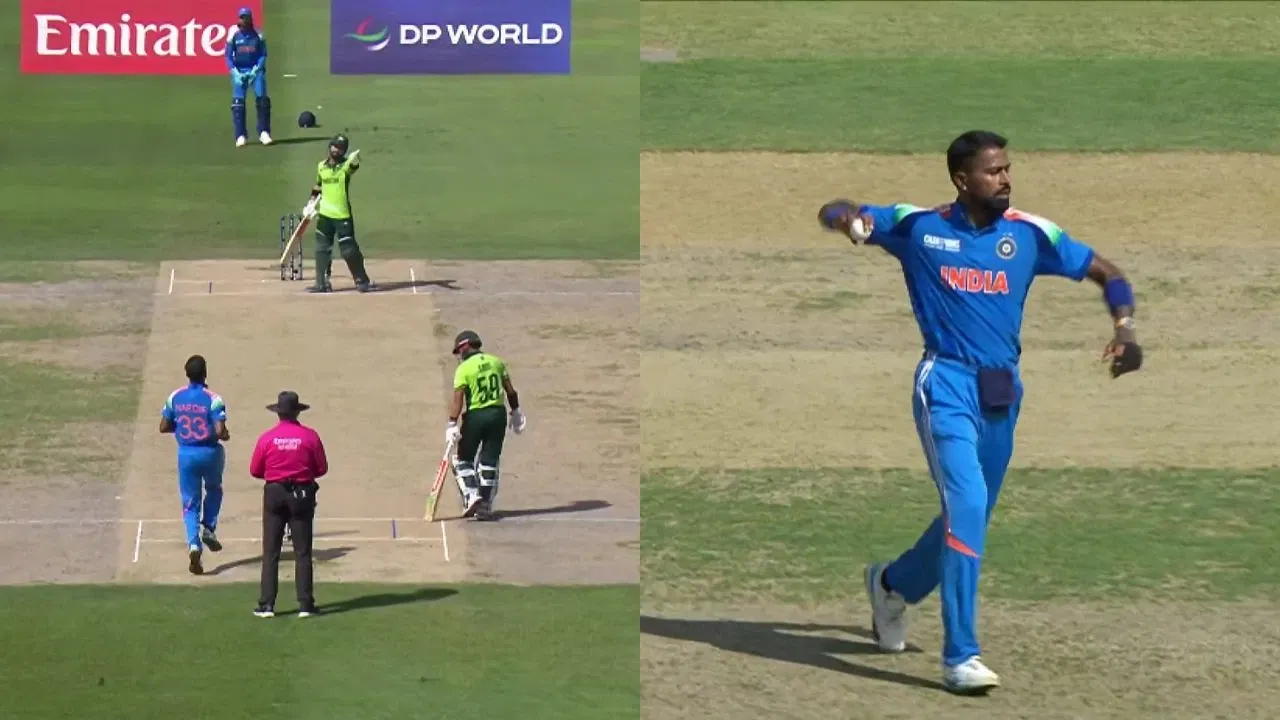 Watch: Hardik Pandya almost hits Mohammad Rizwan brutally after the latter pulls out at last moment