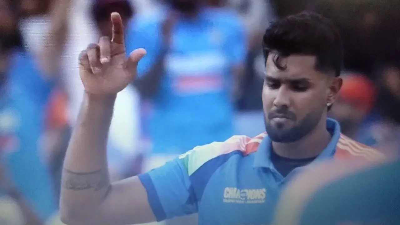 Watch: Harshit Rana gives FIERY send-off to Khushdil Shah in IND vs PAK CT 2025 clash