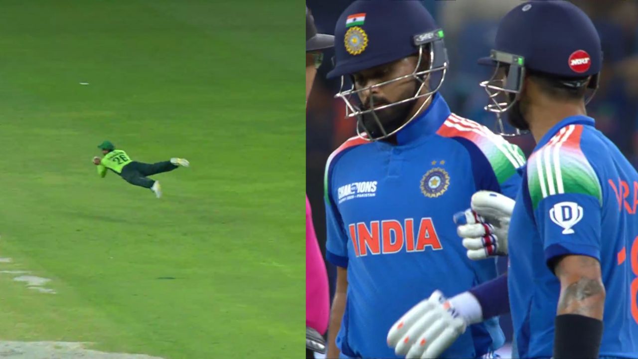 Watch: Imam-ul-Haq takes unbelievable catch to dismiss Shreyas Iyer in IND vs PAK clash