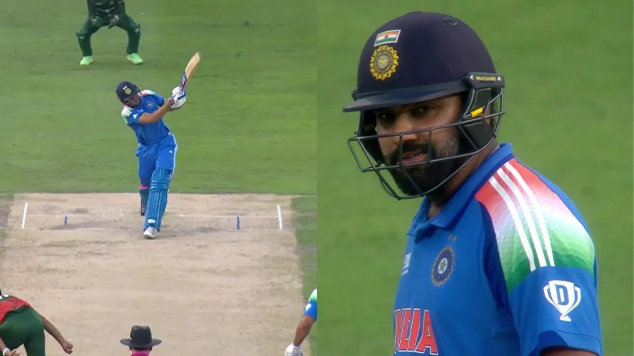 Watch: Shubman Gill’s BREATHTAKING six leaves Rohit Sharma in awe in CT 2025