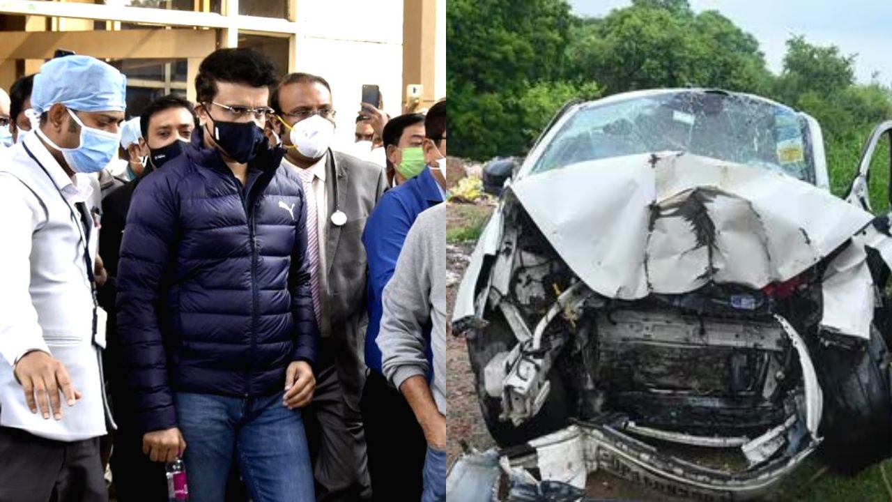 Sourav Ganguly survives close call after a terrifying car accident in West Bengal