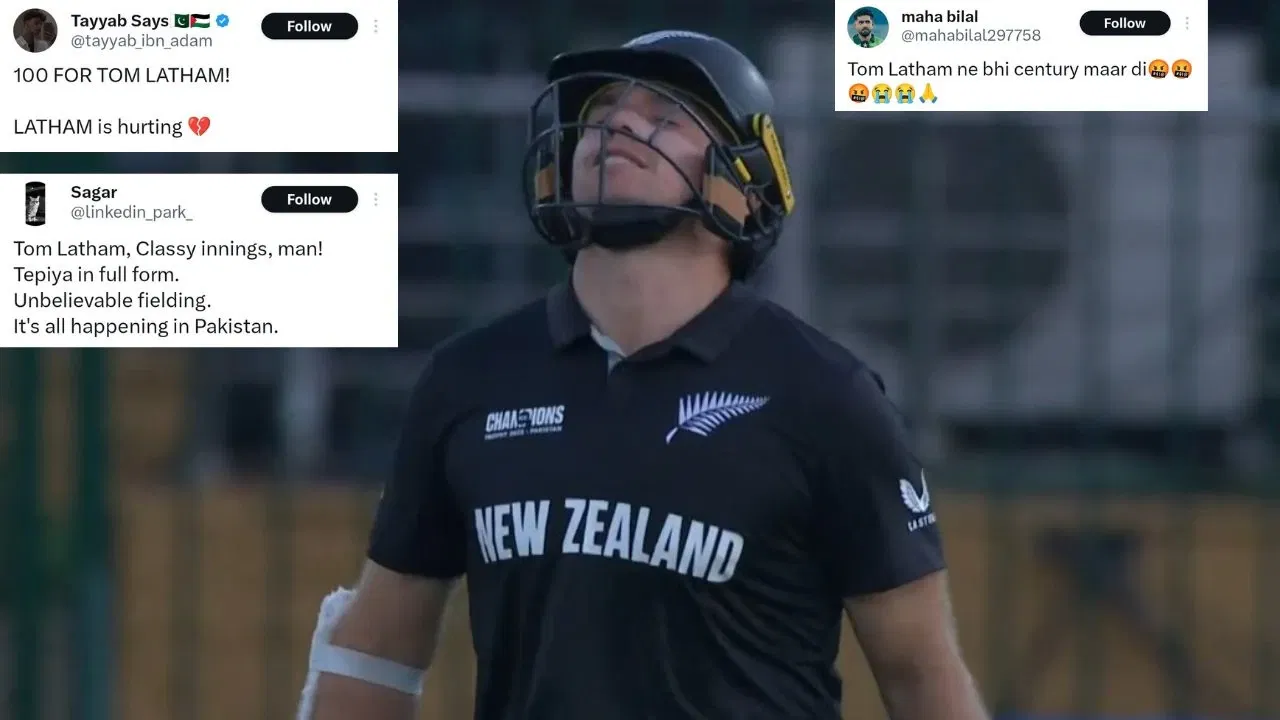 ICC Champions Trophy 2025: “Humse kya dushmani hai?” – Tom Latham destroys Pakistan with terrific ton; Fans beg for mercy
