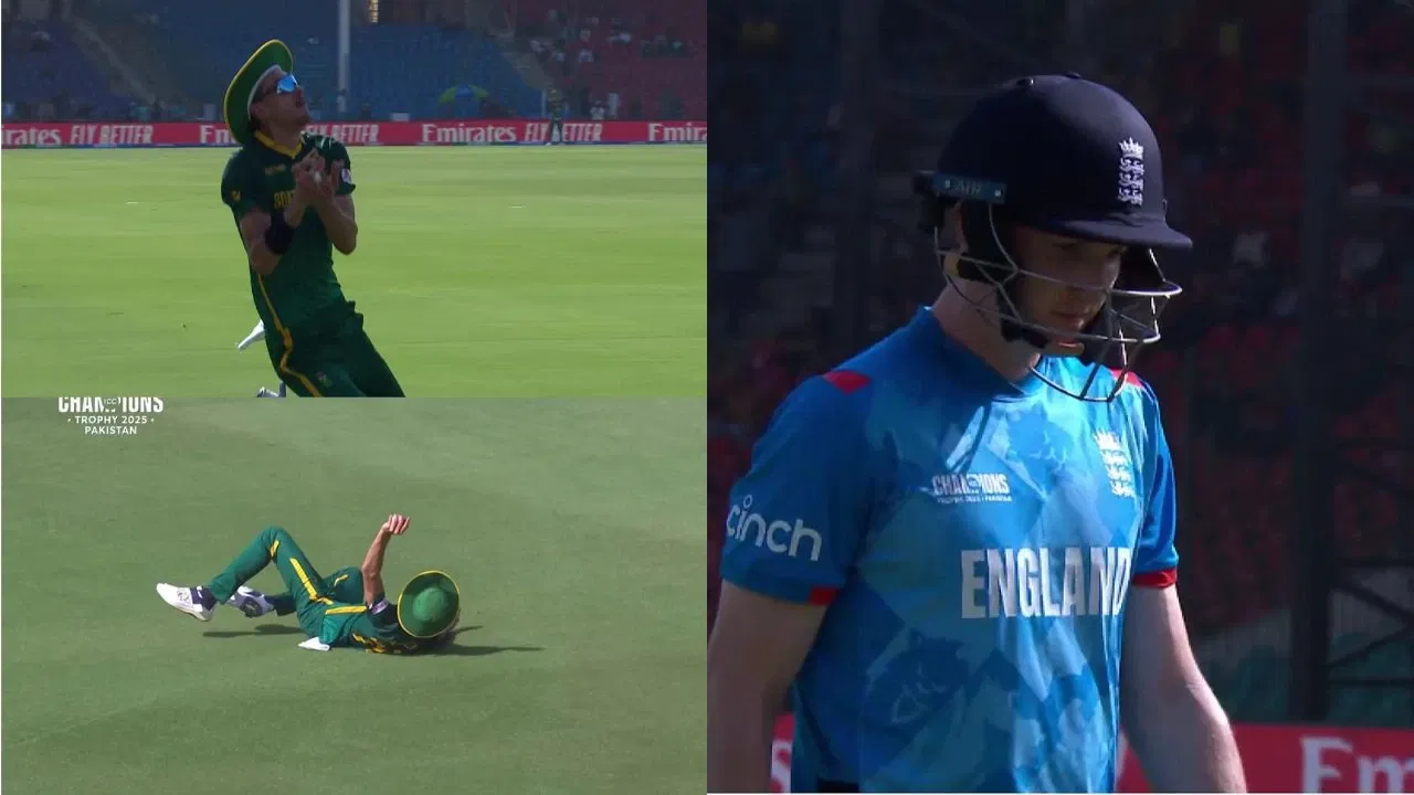 Watch: Marco Jansen takes a stunner to send Harry Brook packing during SA vs ENG match