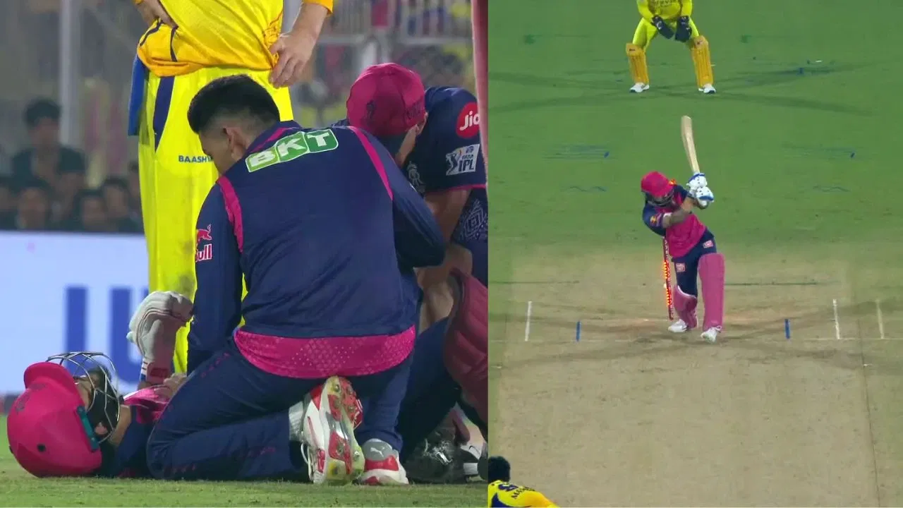 Watch: Matheesha Pathirana injures Riyan Parag with deadly delivery, then destroys his stumps with yorker