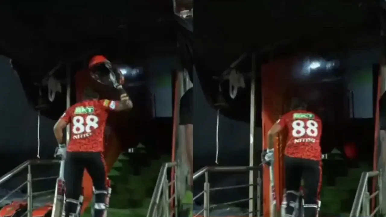 Watch: Nitish Kumar Reddy loses cool; smashes his helmet for this reason