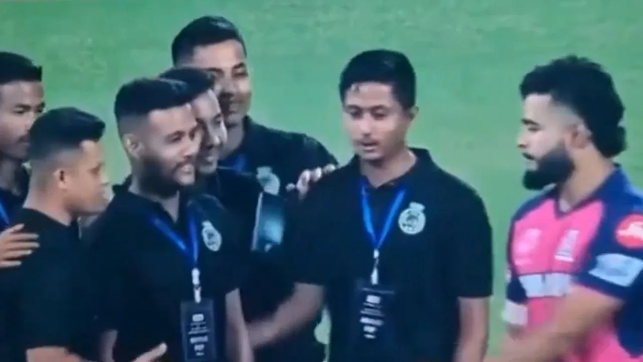 Watch: Riyan Parag insults IPL crew, throws phone away after winning 1st match as captain