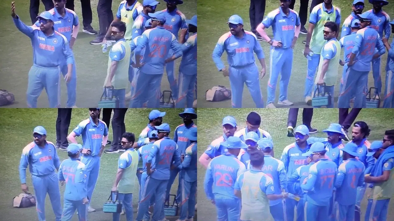 Watch: Rohit Sharma fumes as Varun Chakravarthy skips team huddle, delivers animated pep talk