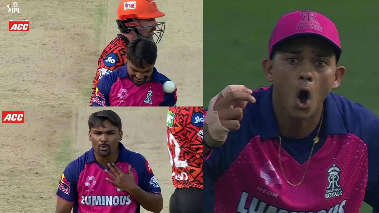 Watch: Sandeep Sharma furious at Yashasvi Jaiswal after being hit brutally on the chest
