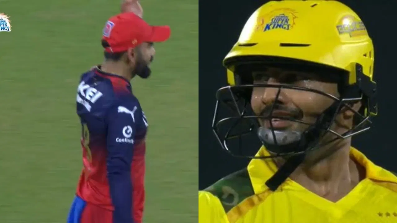 Watch: “B****ch**” nikal – Virat Kohli abuses Rahul Tripathi in aggressive send-off