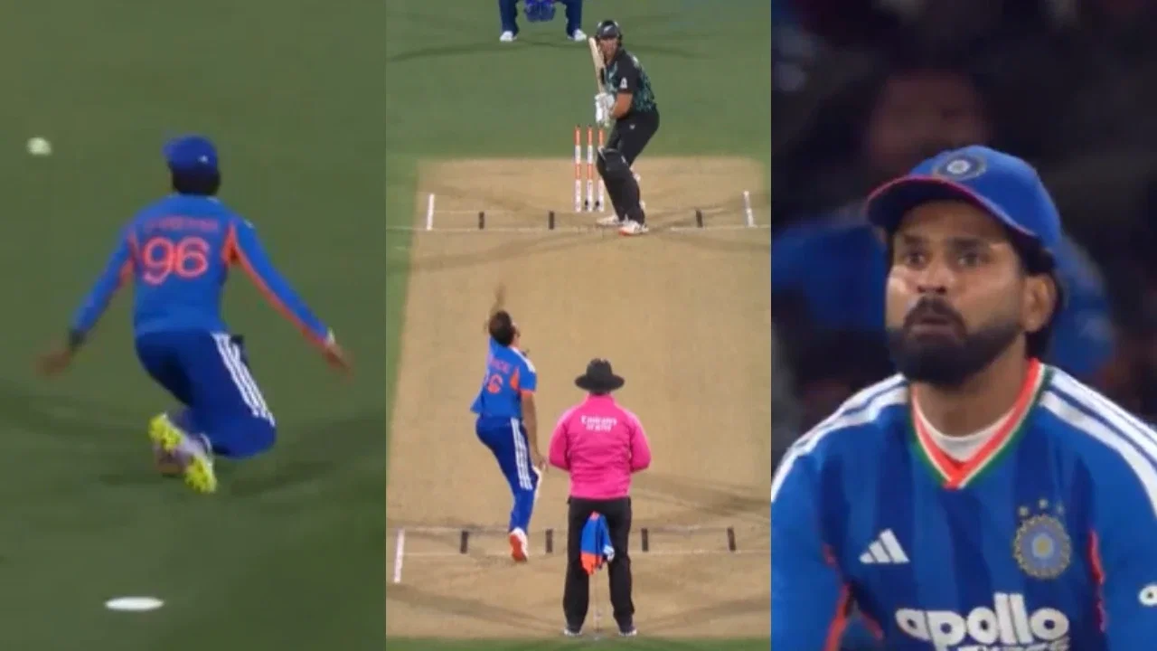 Watch: Shreyas Iyer turns Pakistan fielder, drops absolute sitter in 2nd T20I vs New Zealand